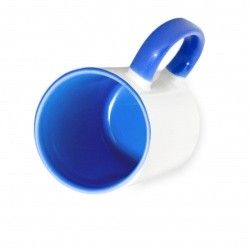 Кружка керамическая для сублимации, синяя внутри