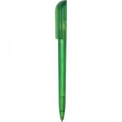 PR0006-1 Ручка с поворотным механизмом зеленая прозрачная