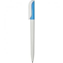 PR307-1 Ручка с поворотным механизмом бело-голубая