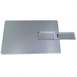 VF-801М флешка в виде кредитной карточки Серебристый метал 8GB