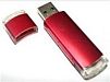 VF-604 алюминиевая флешка с пластиковыми вставками Красная 32GB